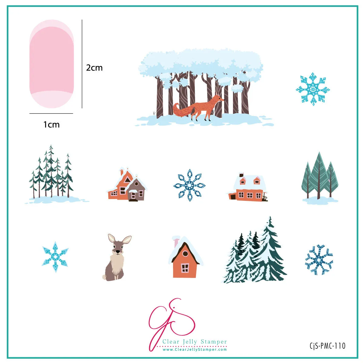 Clear Jelly Stamper Plate of the Month October 2024 stampingplade sæt 8x8