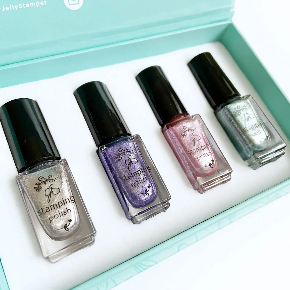 Clear Jelly Stamper Winter Wonderland stamping lak sæt 4x5 ml