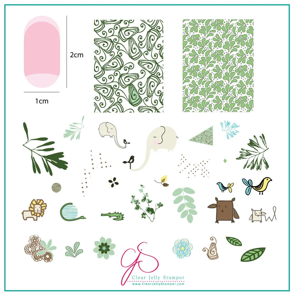 Clear Jelly Stamper March 2021 PMC-32 33 stamping pladesæt 2 stk
