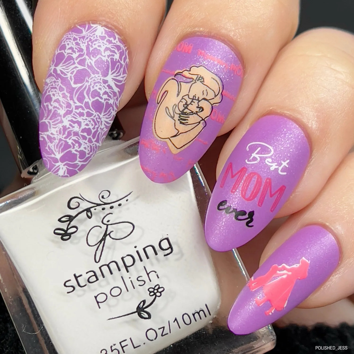 Clear Jelly Stamper CJSH-108 Mom and Dad's Day stamping plade