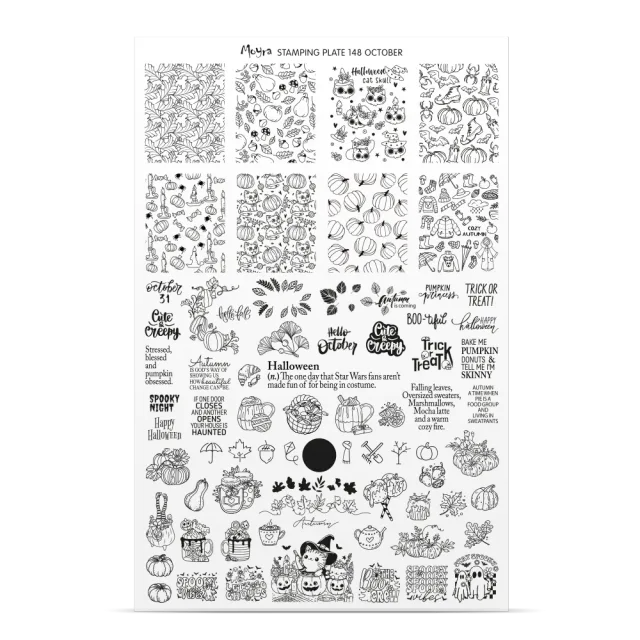 Moyra Try-on plate sheet No. 148 stampingfolie gennemsigtig