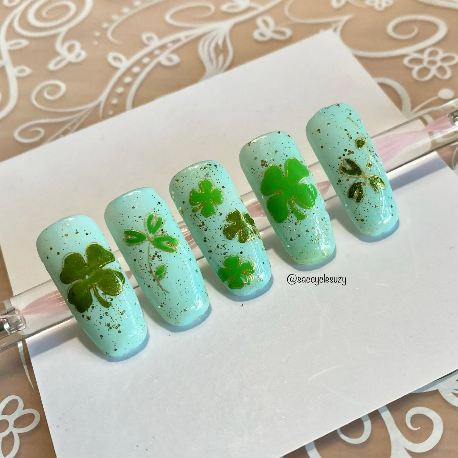 Clear Jelly Stamper CJSH-14 stampingplade Luck of the Irish