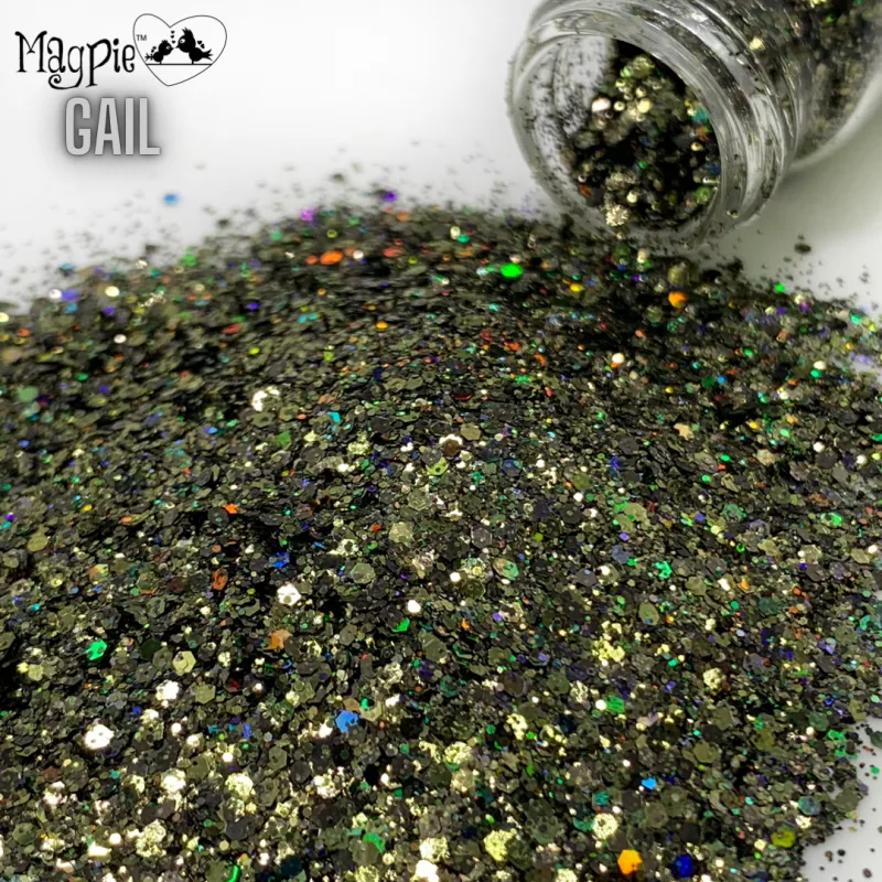 Indigo Nails Beautystones Gail Glitter neglitter guld