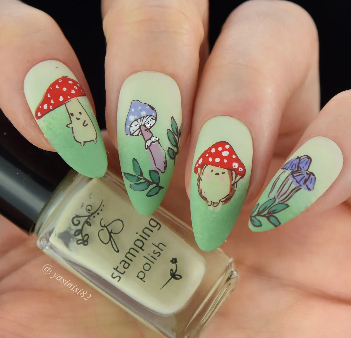 Clear Jelly Stamper Mushroom CjS-369 stampingplade svampe