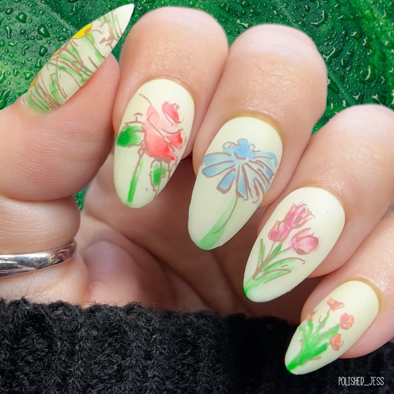 Clear Jelly Stamper Simple Pure Flowers CjS-344 stamping plade