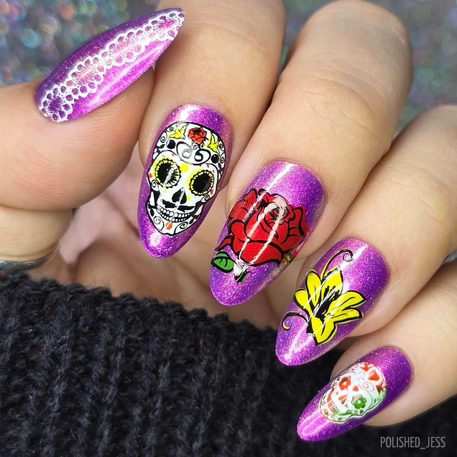 Clear Jelly Stamper LC-32 Calaveras stempelplade stor skull