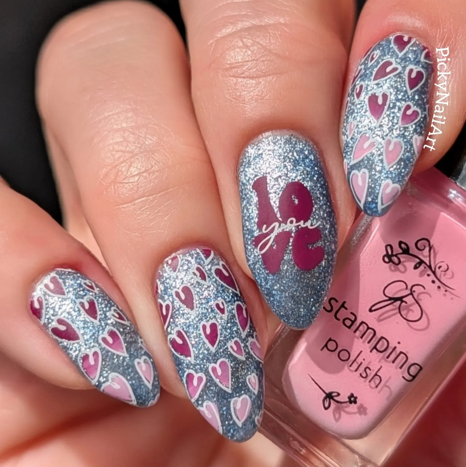 Clear Jelly Stamper CjSLE-12 Endless Hearts stampingplade