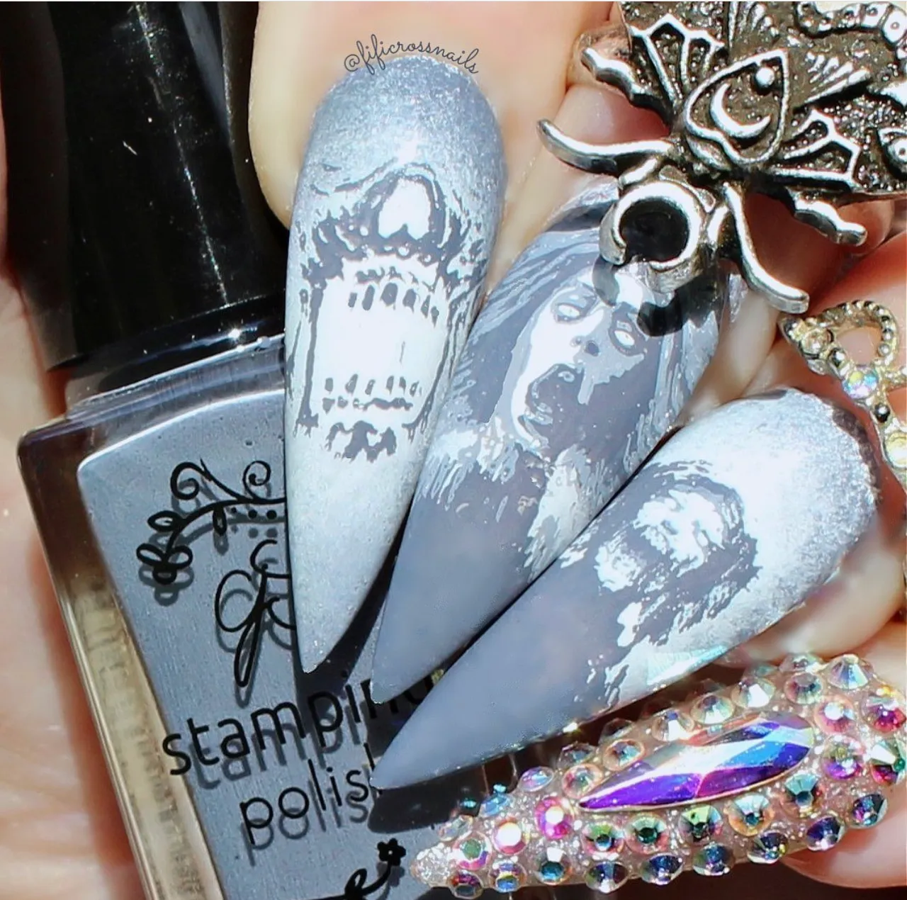 Clear Jelly Stamper CjSH-82 stamping plade nightmare halloween