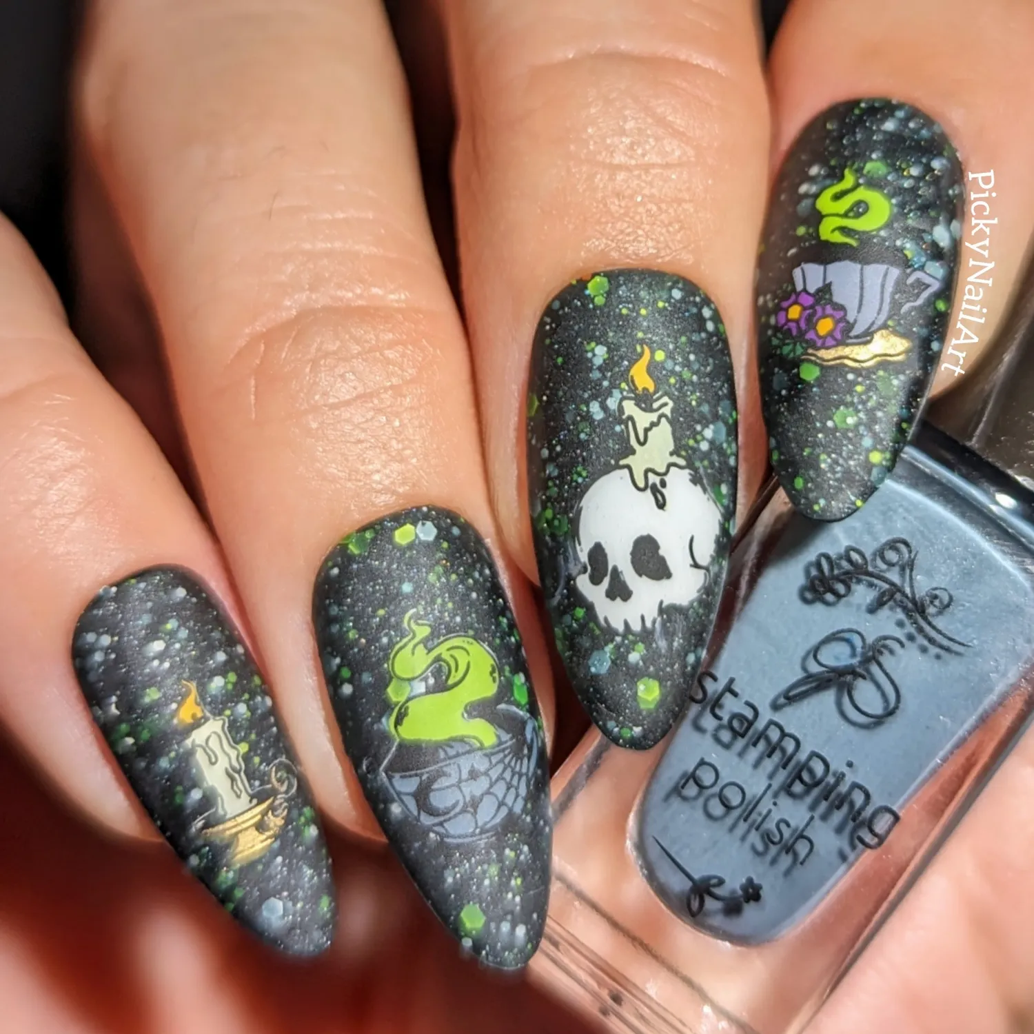 Clear Jelly Stamper H-93 Abracadabra stamping plade 8x8 halloween