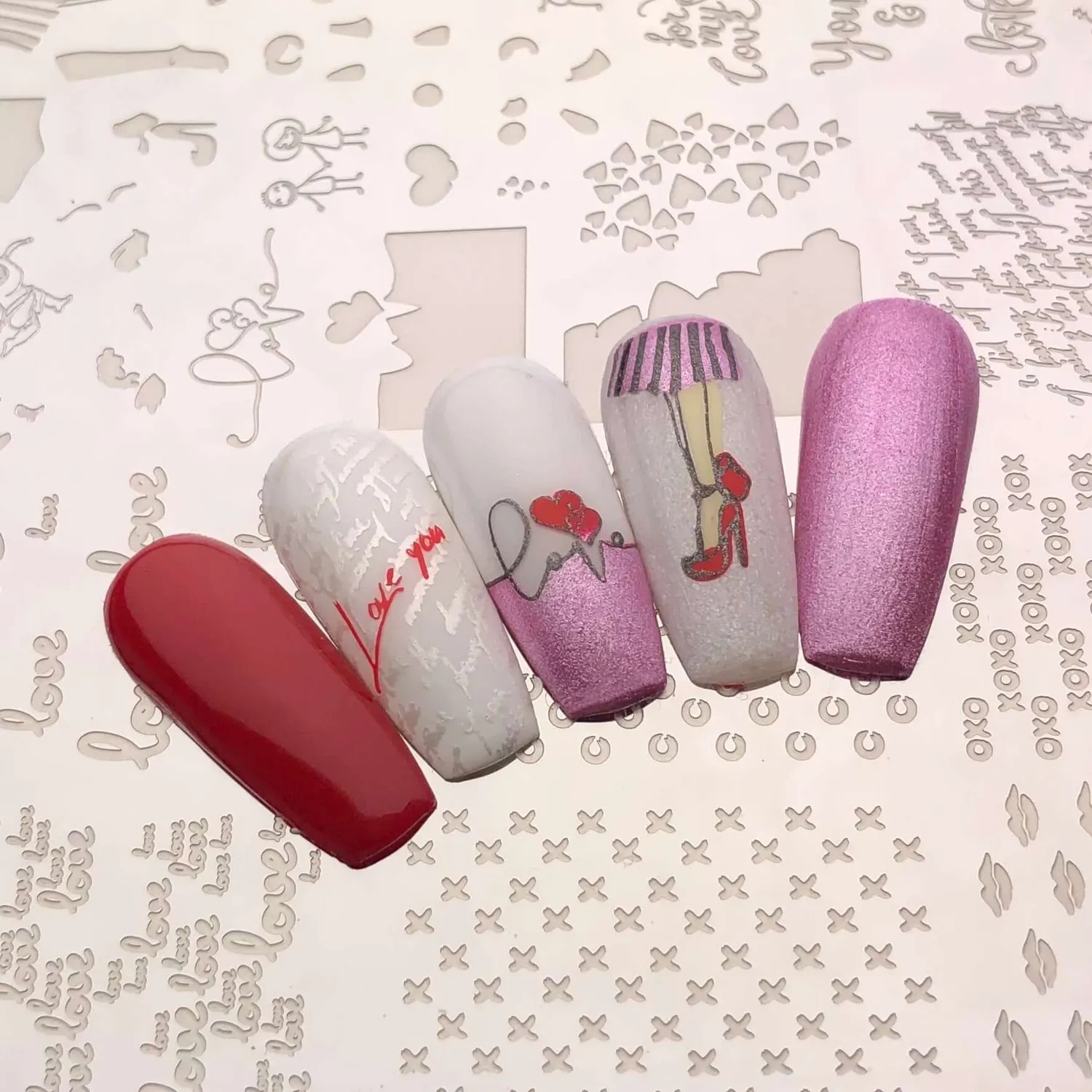 Clear Jelly Stamper CjSV-24 All You Need Is Love stampingplade kys