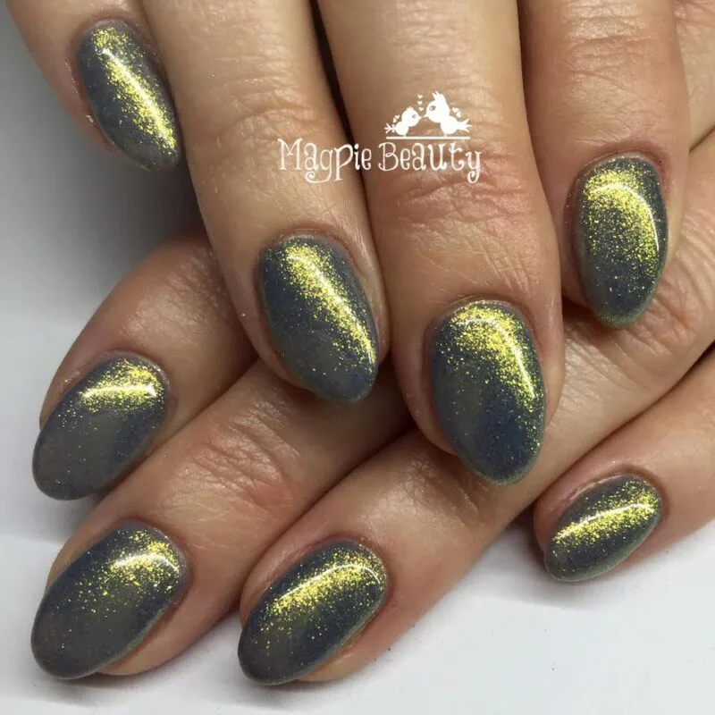 Beautystones Olive Dust neglepudder olivengrøn