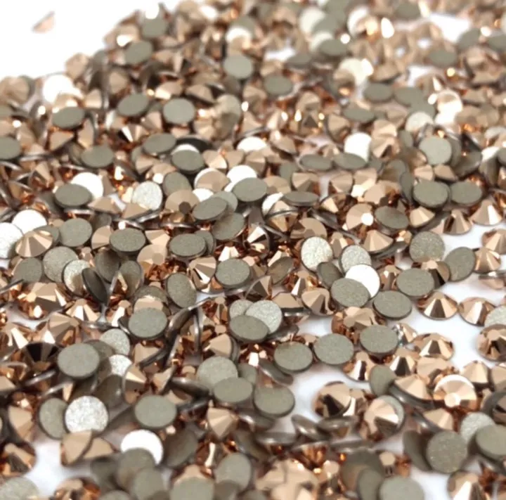 Beautystones Crystal Rose Gold neglesten flat back