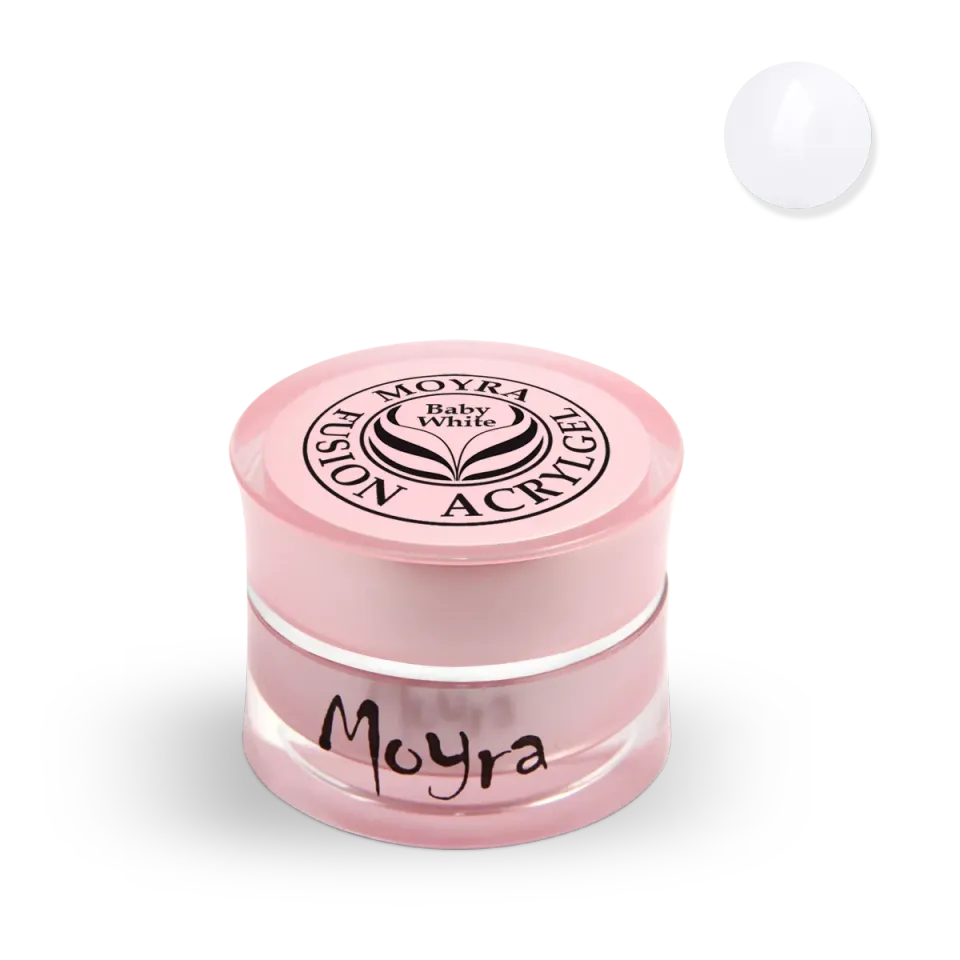 Moyra Fusion Baby White acrylgel 5 g lugtfri