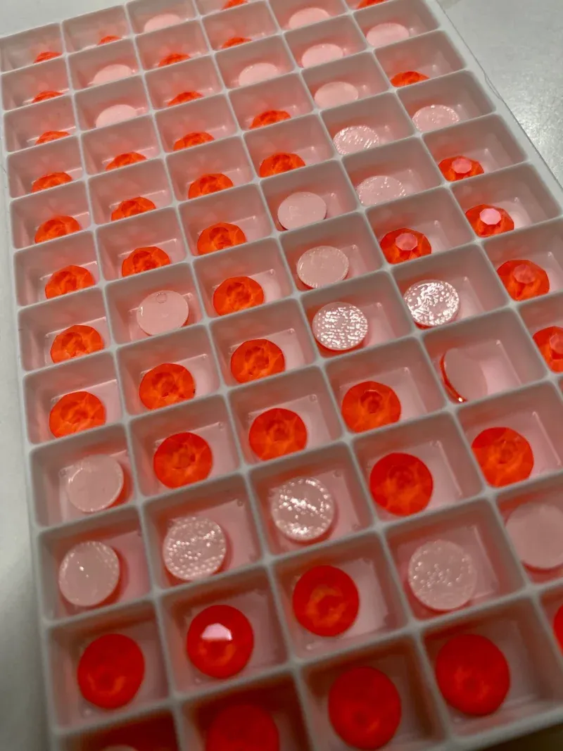 Beautystones Crystal Electric Orange neglekrystaller