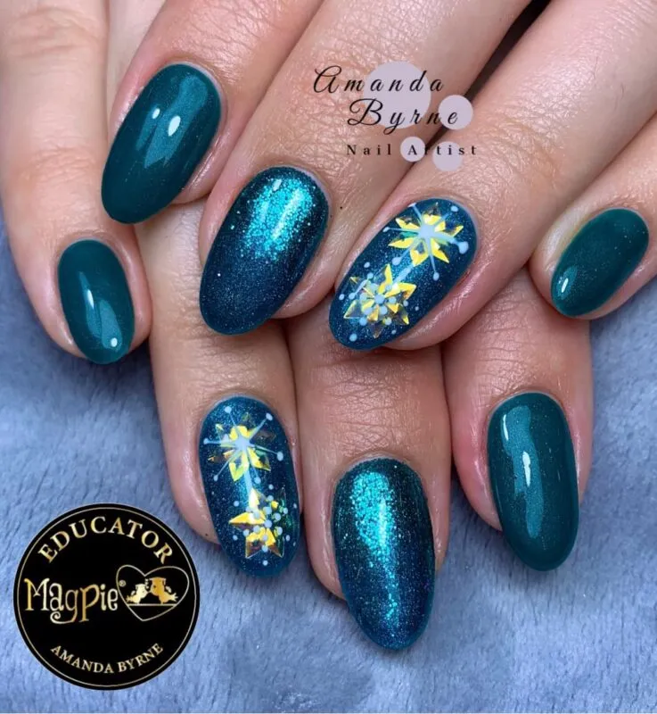 Indigo Nails Diamonds Shapes neglepynt – 3D sten
