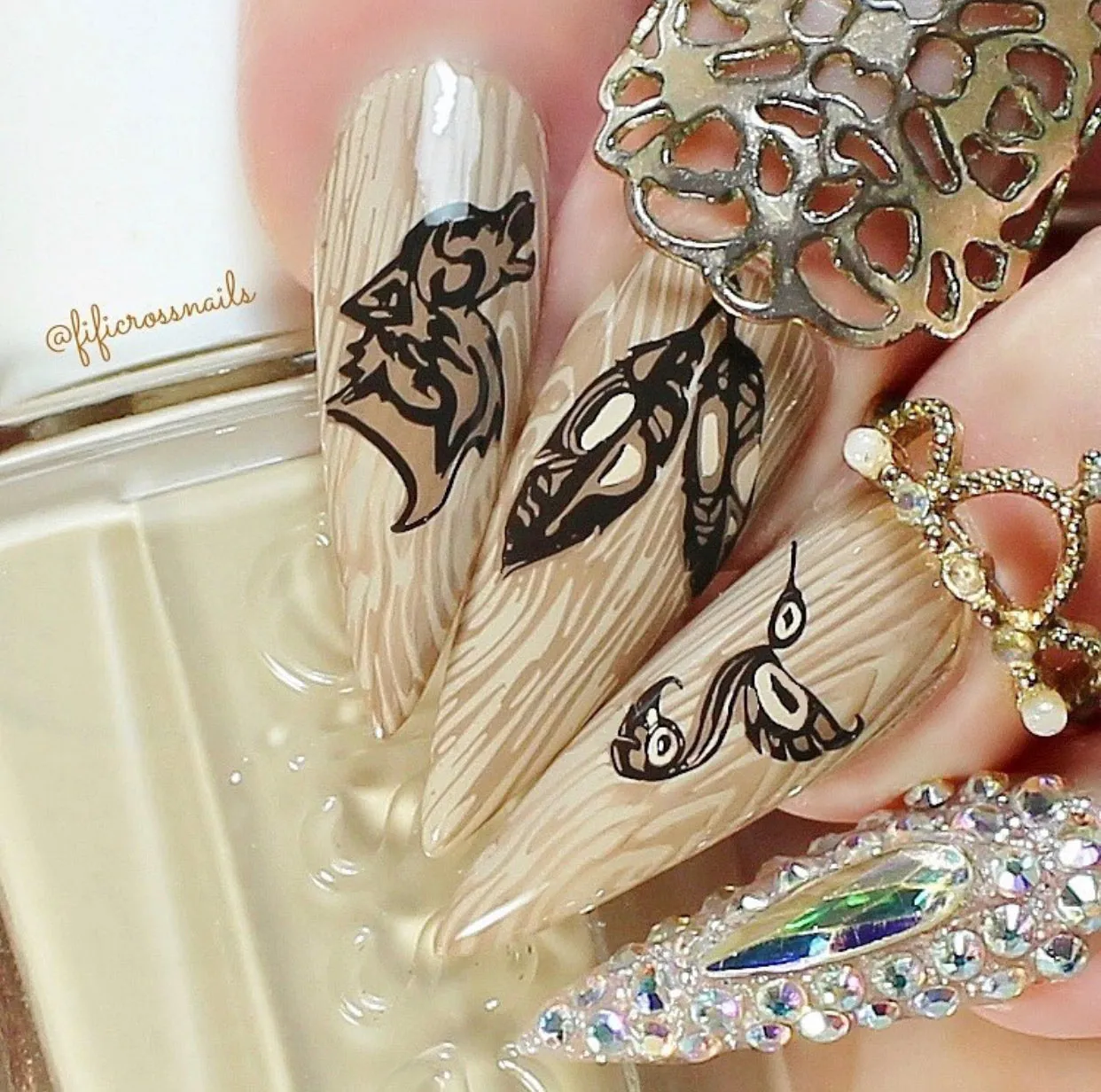 Clear Jelly Stamper Tribal Spirits LC-39 stempelplade fjer