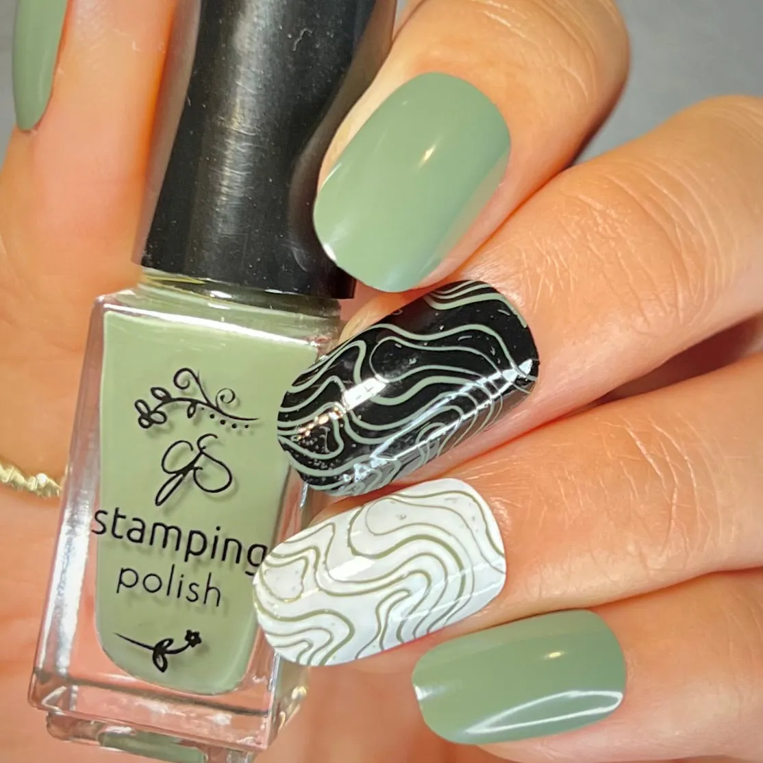 Clear Jelly Stamper 213 Swamped stampinglak mørkegrøn 5ml