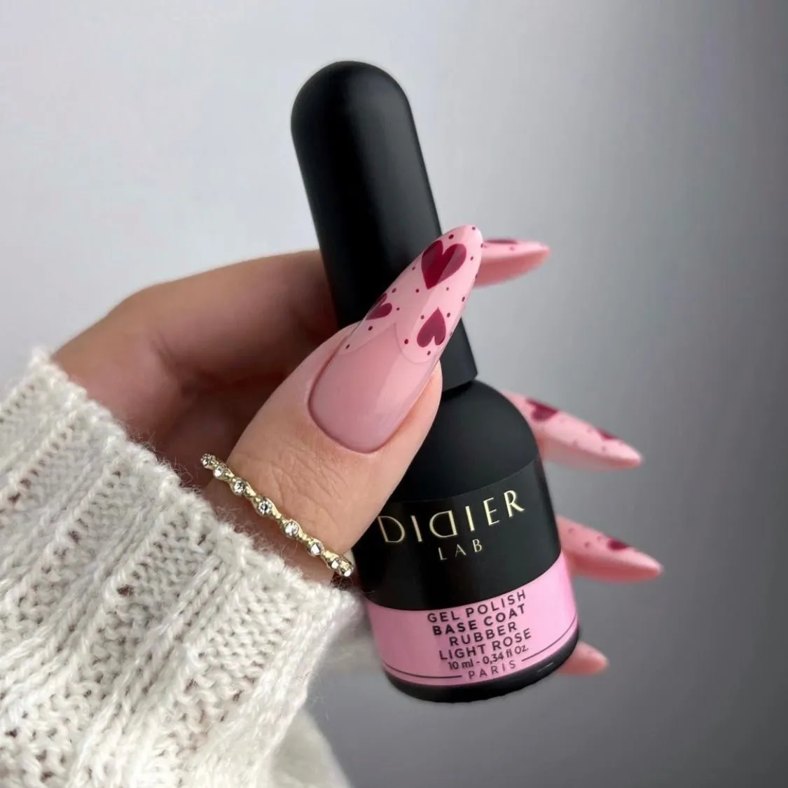 Didier Lab Rubber Base Light Rose base coat 2-i-1