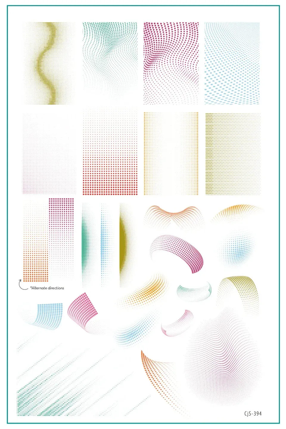 Clear Jelly Stamper CjS-394 Confetti Illusion stampingplade prikker