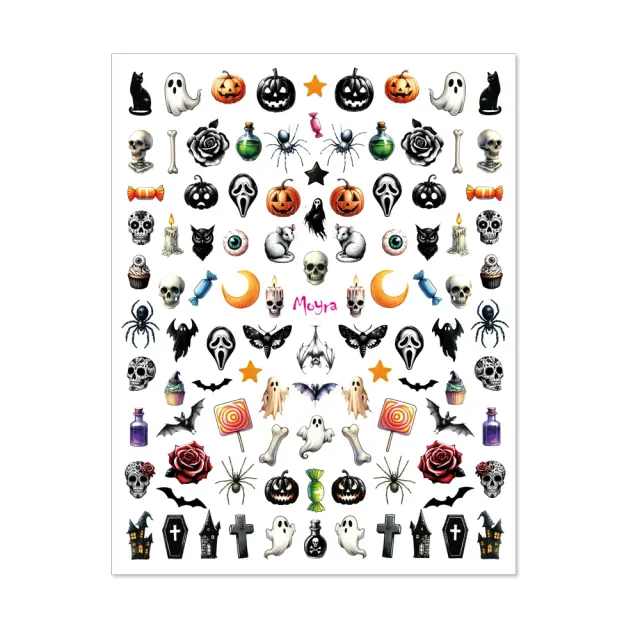 Moyra Nail Stickers No. 32 negleklistermærker halloween