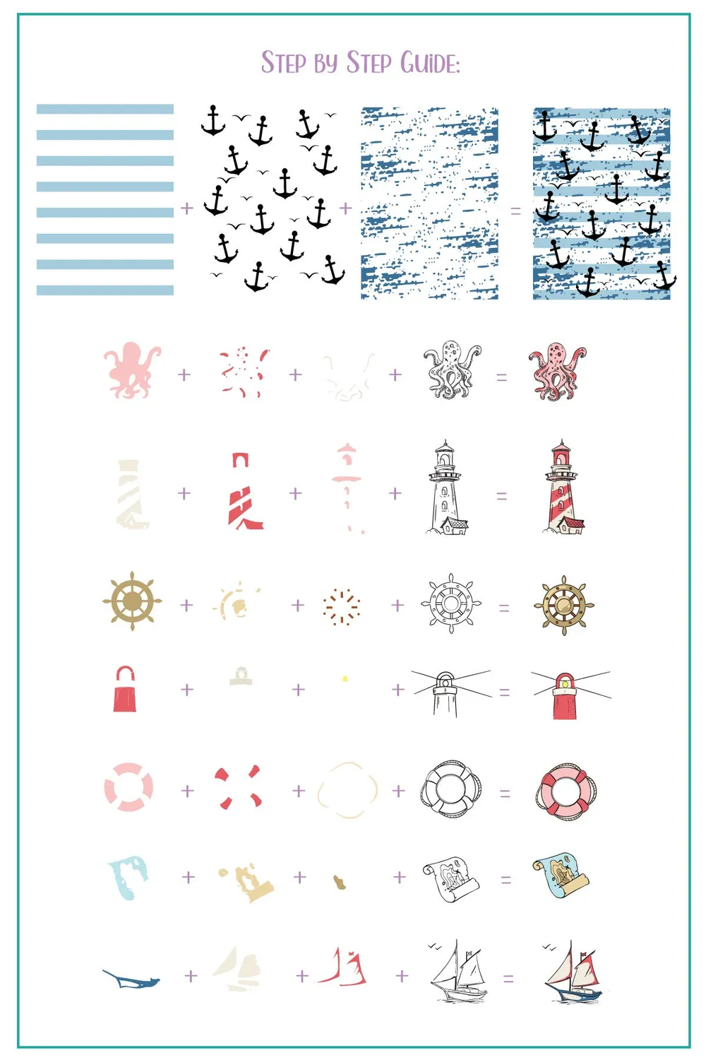 Clear Jelly Stamper CjS-414 Salty Air stampingplade 14x9