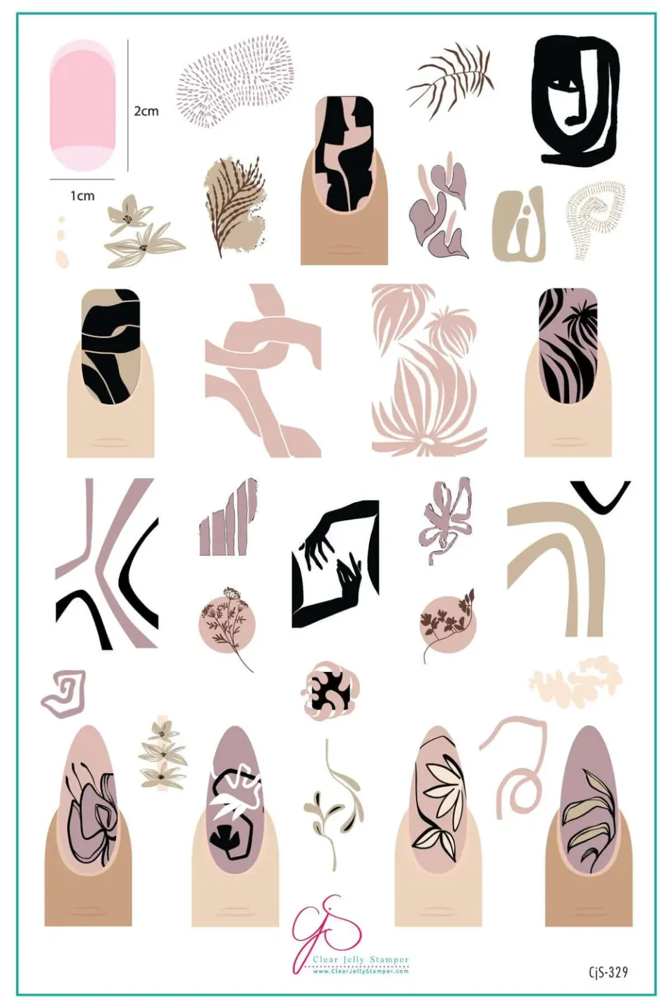 Clear Jelly Stamper Modern Muse CJS-329 stamping plade
