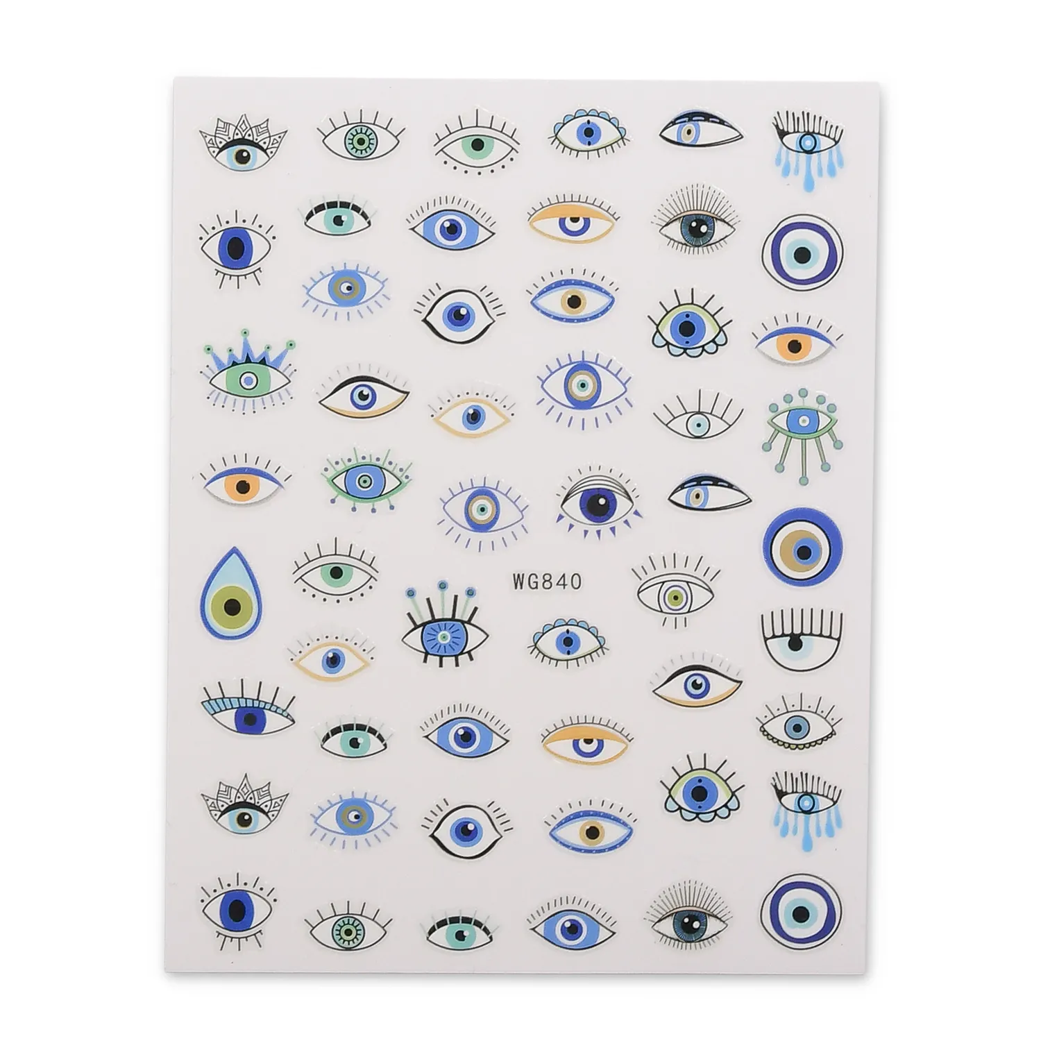Moonflair Nail Art Stickers negle Evil Eye Mix