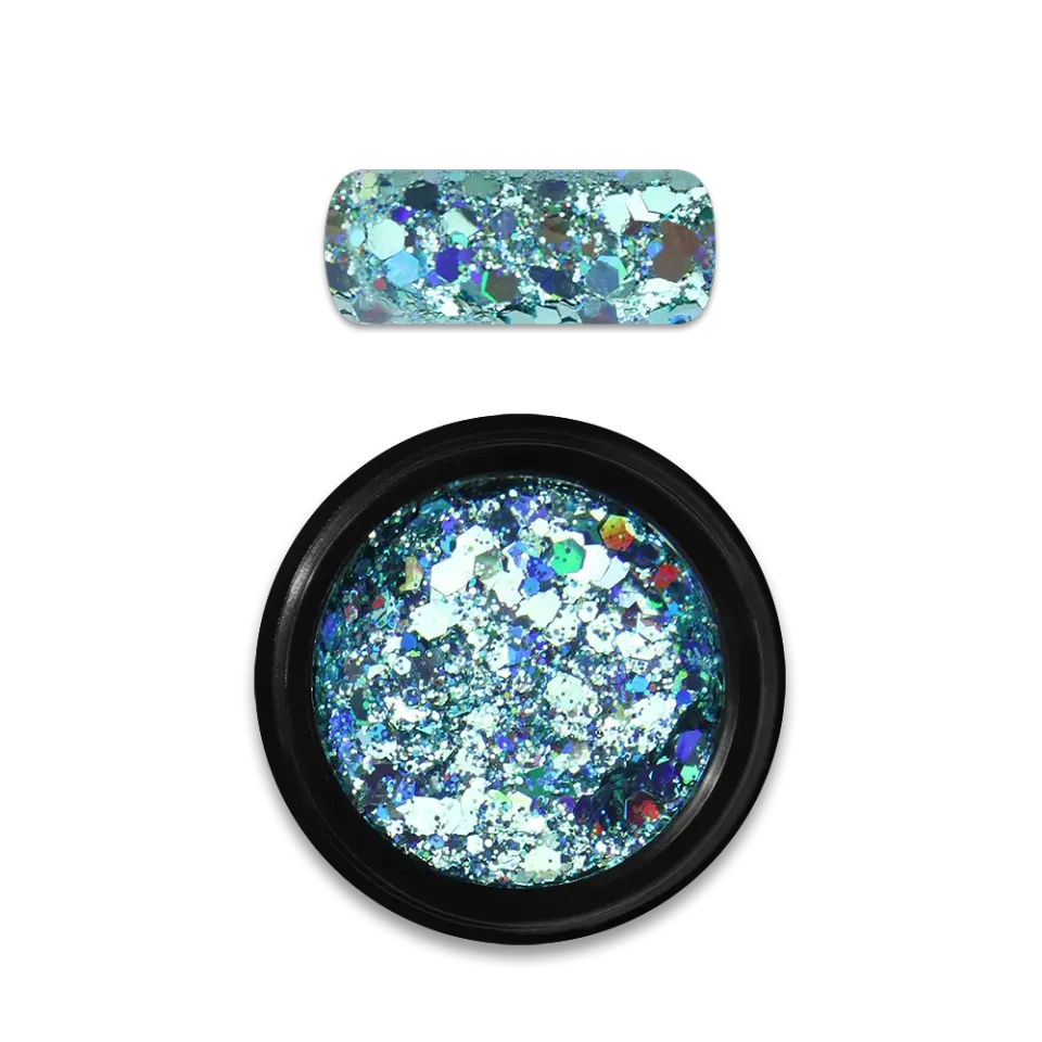 Moyra Holo Glitter Mix No. 04 Turquoise negleglitter 3 g