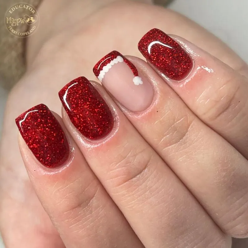 Indigo Nails Beautystones Scarlett glitter negleglimmer