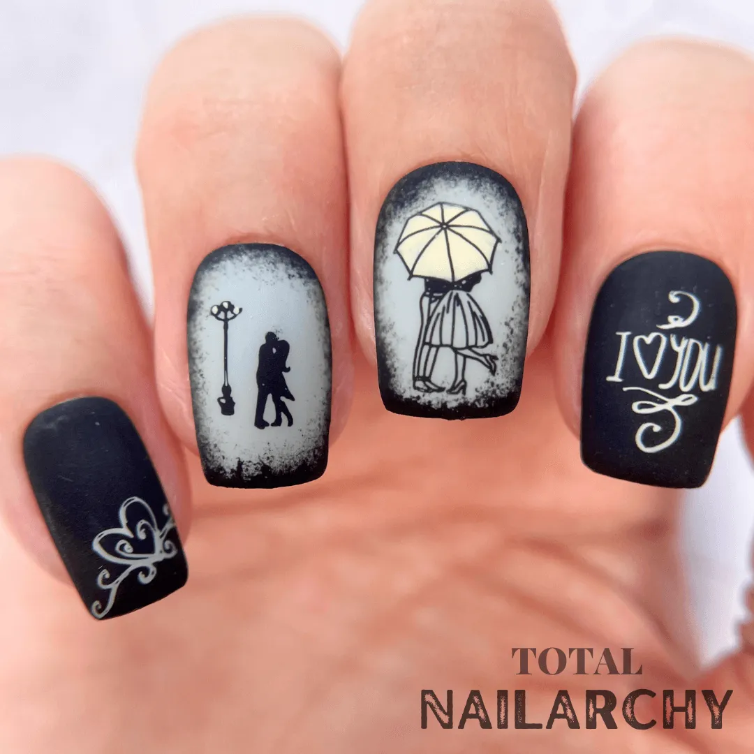 Clear Jelly Stamper CjSV-46 Meet Me in Paris stamping plade romantisk