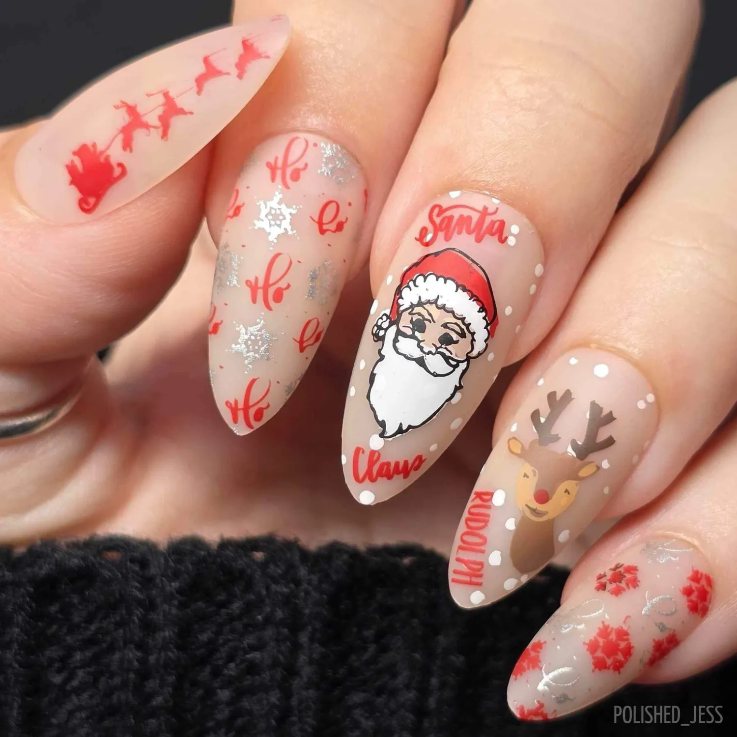 Clear Jelly Stamper Dear Santa CjSC-63 stamping plade jul
