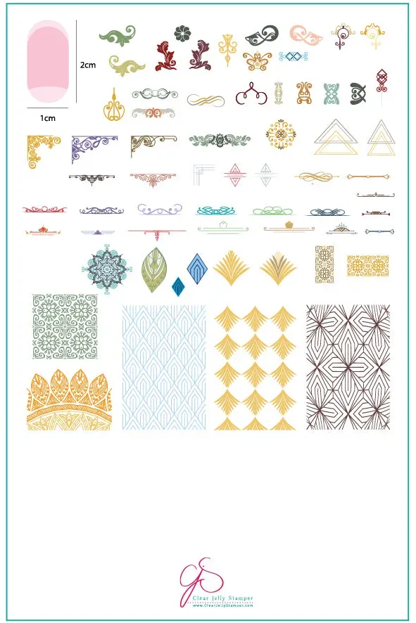 Clear Jelly Stamper CjS-101 Delicate Deco stamping plade