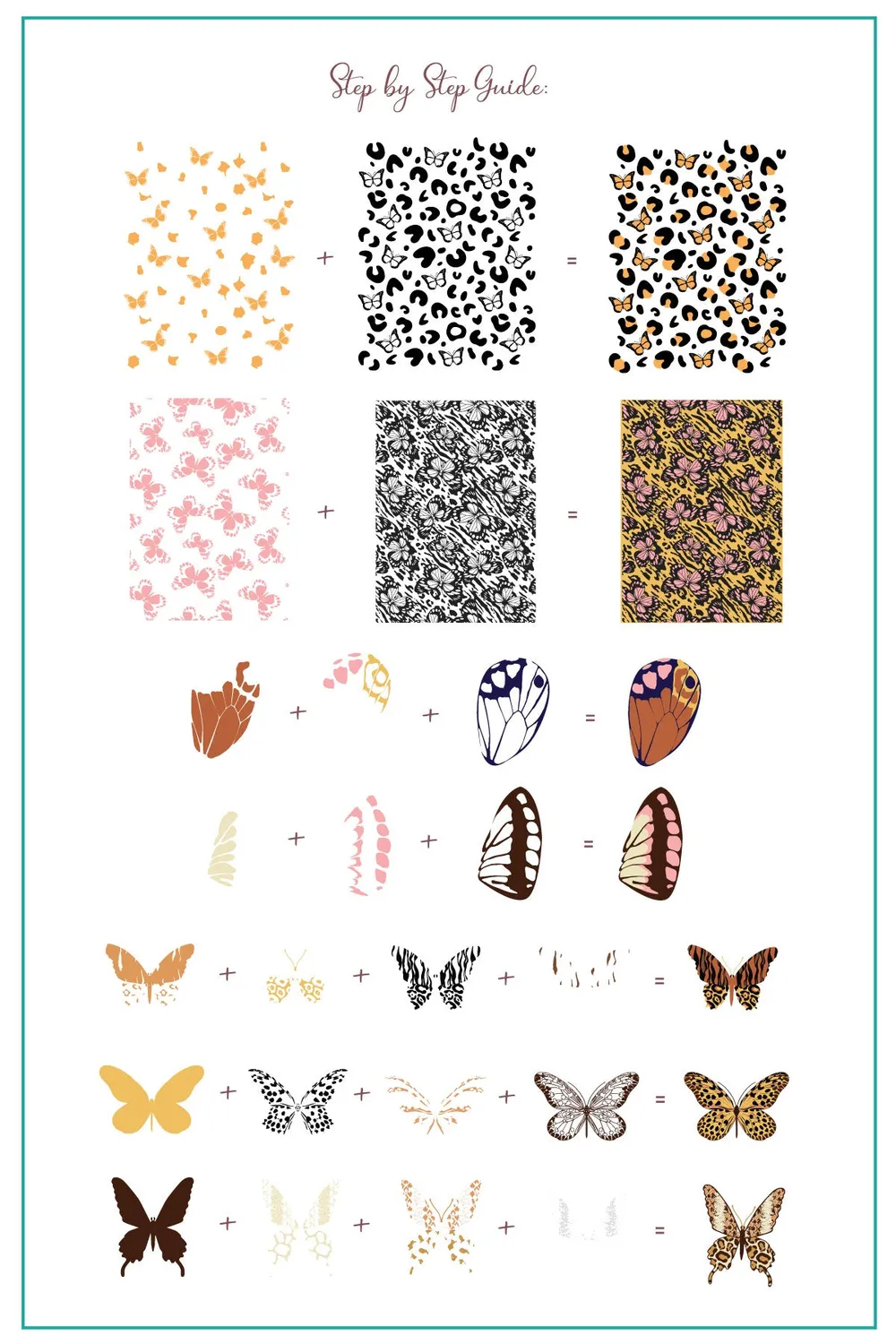 Clear Jelly Stamper Wild Wings CjS-392 stempelplade sommerfugl