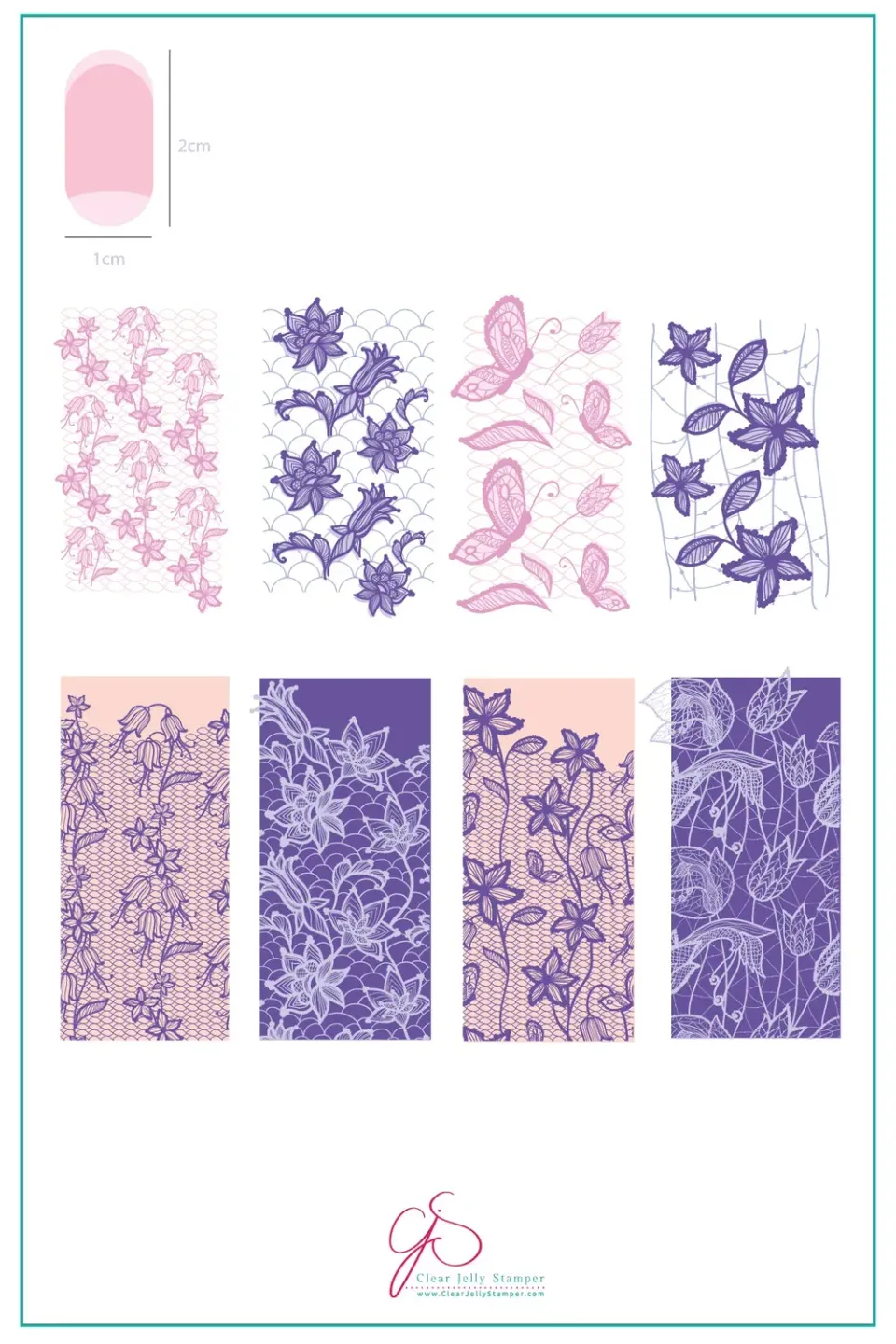 Clear Jelly Stamper CjS-51 Feeling Lacy stampingplade blonde
