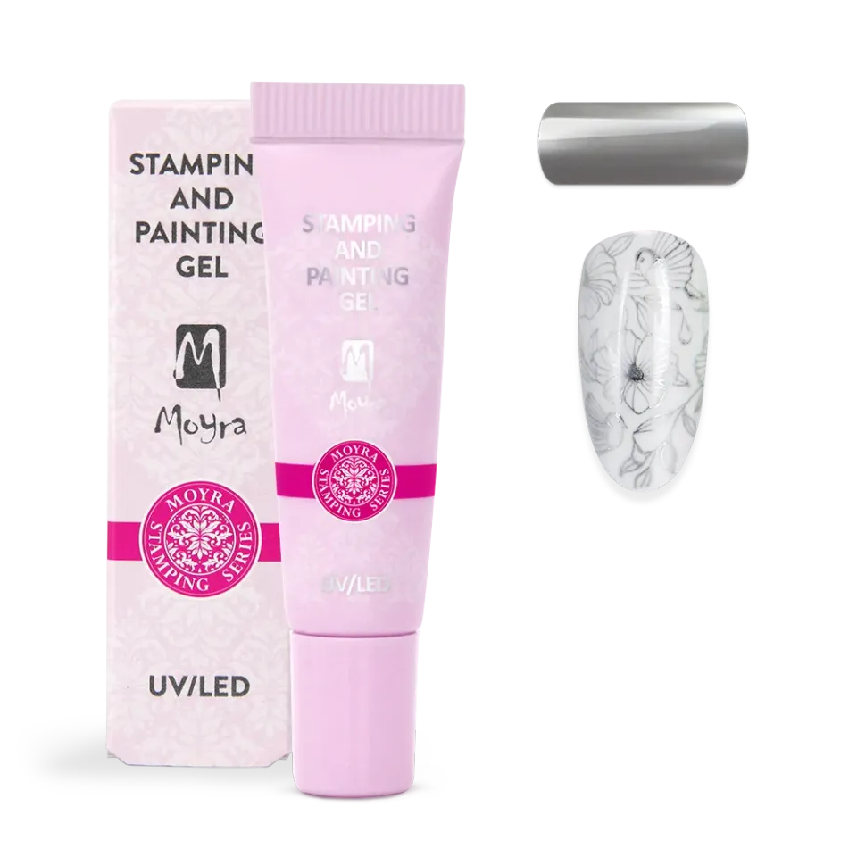 Moyra Stamping Gel No. 08 Chrome Silver malegel 7 g