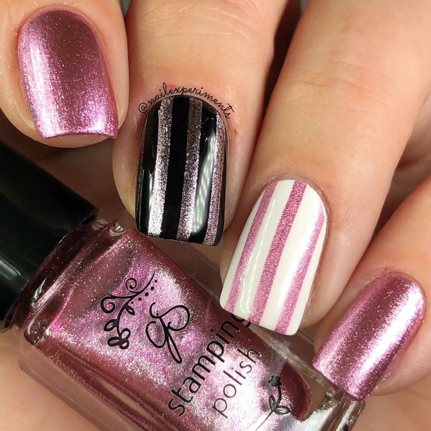 Clear Jelly Stamper 110 Sugarplum stampinglak pink shimmer 5ml
