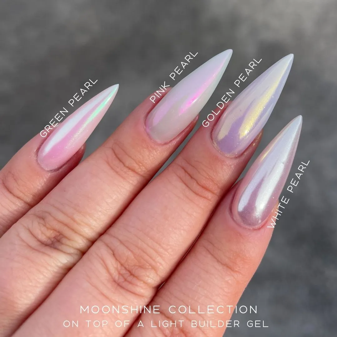 Moonflair Moonshine Golden Pearl chrome pulver 0,5 g gylden