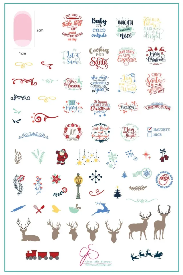 Clear Jelly Stamper Christmas Express CjSC-29 stamping plade jul