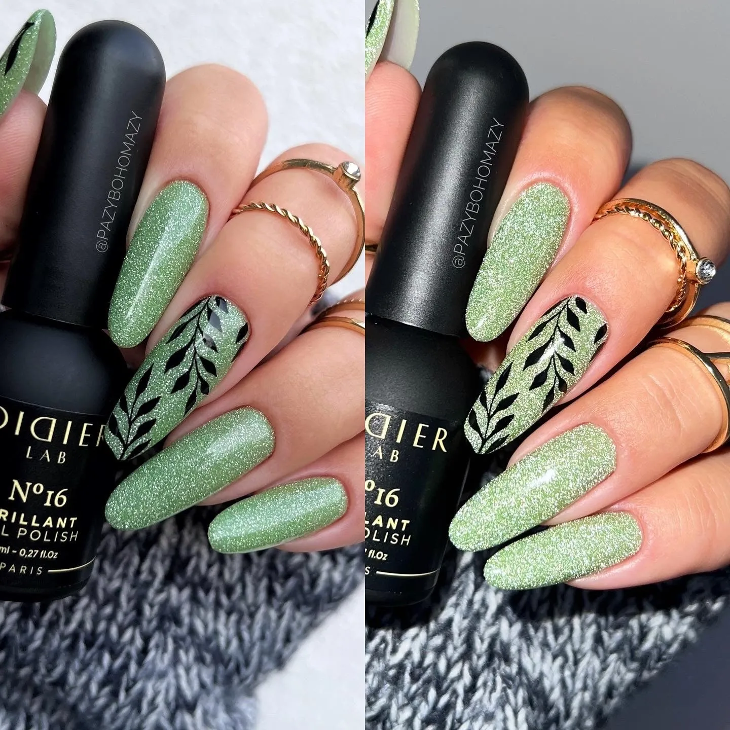 Didier Lab Brillant No.16 gellak 8ml grøn glitter HEMA-fri