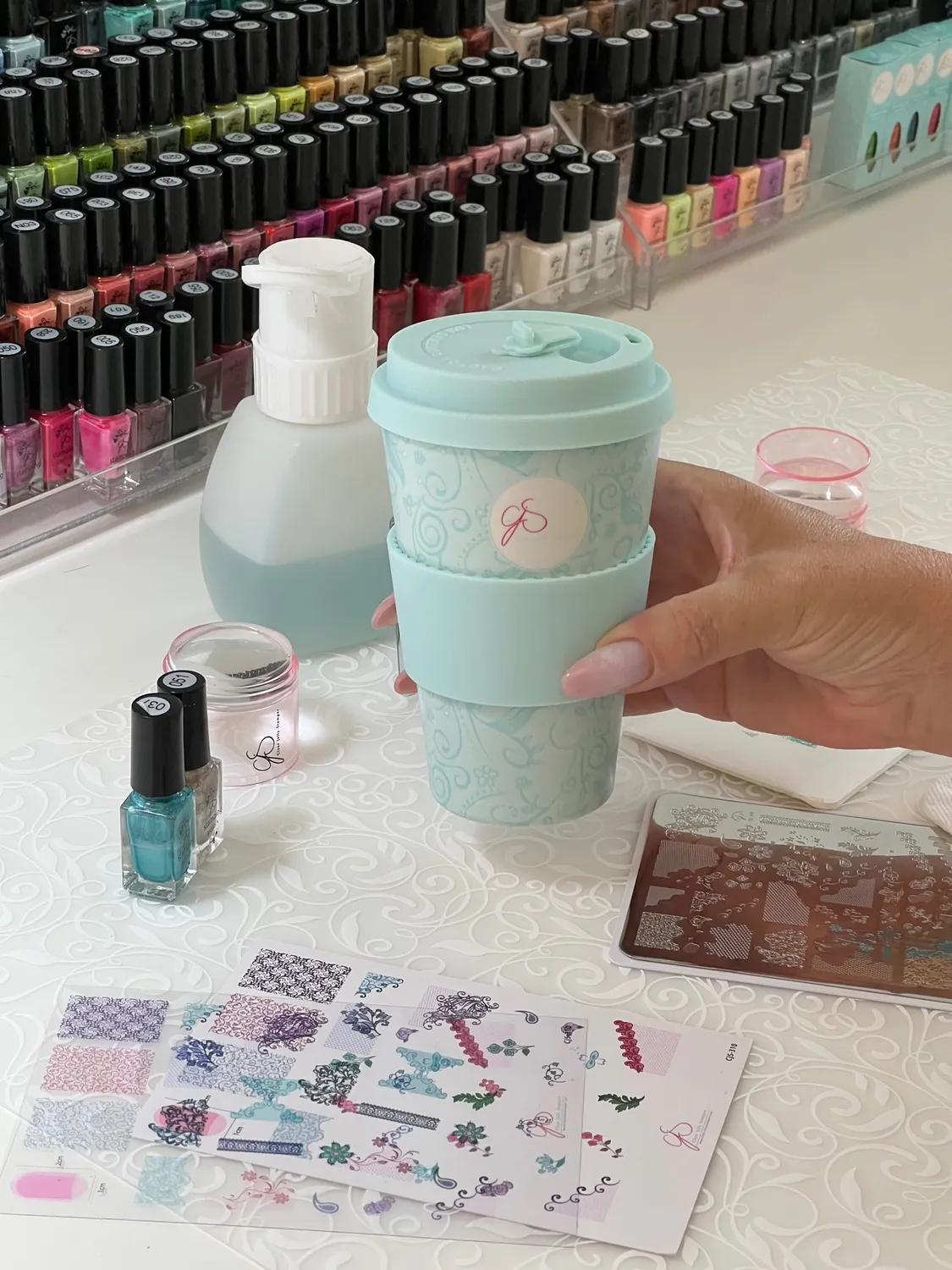 Clear Jelly Stamper CJS Cup bambuskop genanvendelig til varm og kold