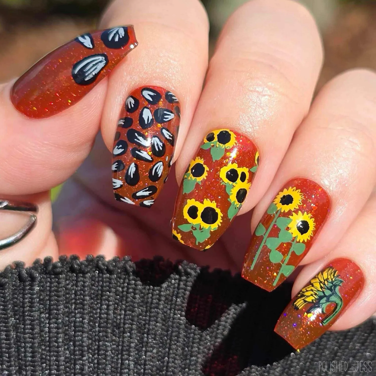 Clear Jelly Stamper CjS-163 Sunflowers stamping plade 8x8 cm