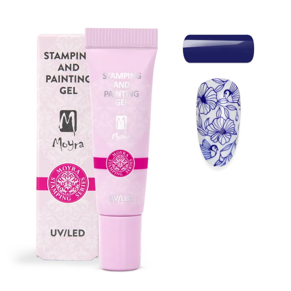 Moyra Stamping Painting Gel No. 06 Blue stamping gel 7 g blå