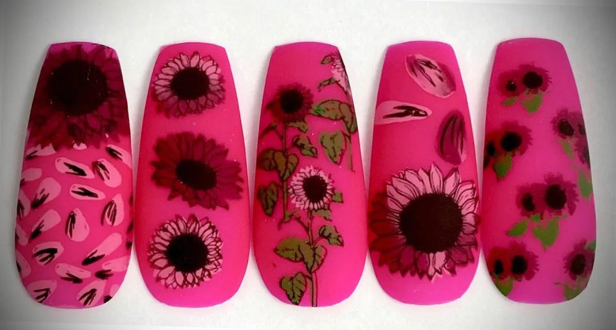 Clear Jelly Stamper CjS-163 Sunflowers stamping plade 8x8 cm