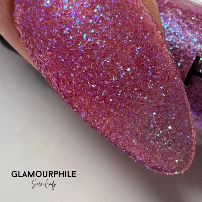 Indigo Nails Beautystones Heather negleglitter lynglilla glimmer