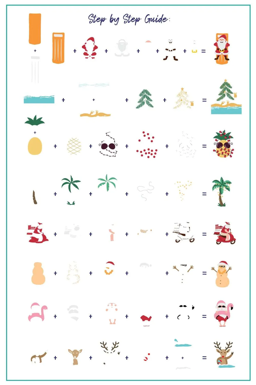 Clear Jelly Stamper CjSLC-90 Sand Between My Mistletoes stempelplade jul