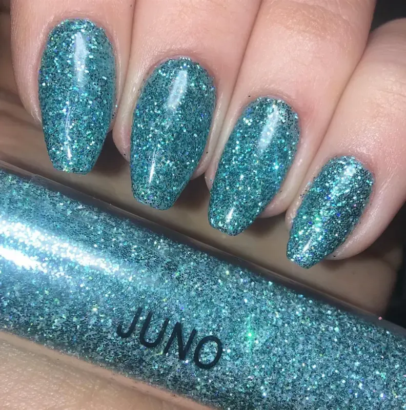 Indigo Nails Beautystones Juno negleglitter med kromglans