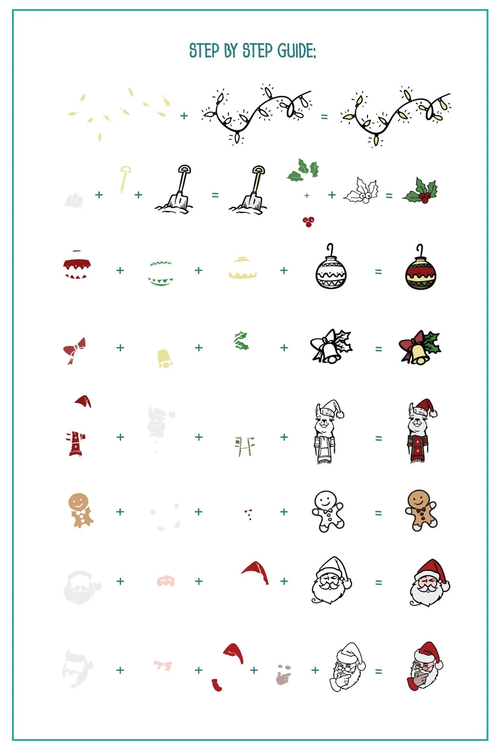 Clear Jelly Stamper Sassy Christmas CjSC-68 stamping plade jul