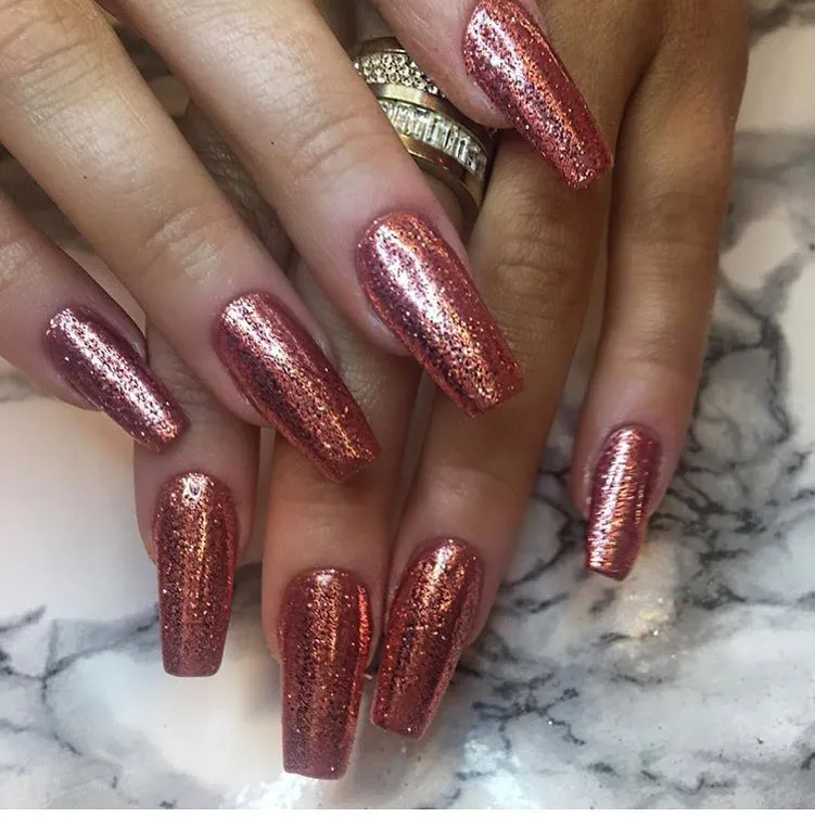 Indigo Nails Beautystones Rosie negleglitter til effekt