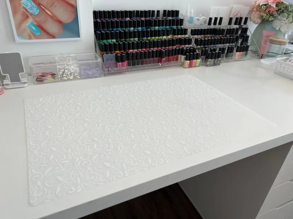 Clear Jelly Stamper Louise neglemåtte silikone 60x40 cm