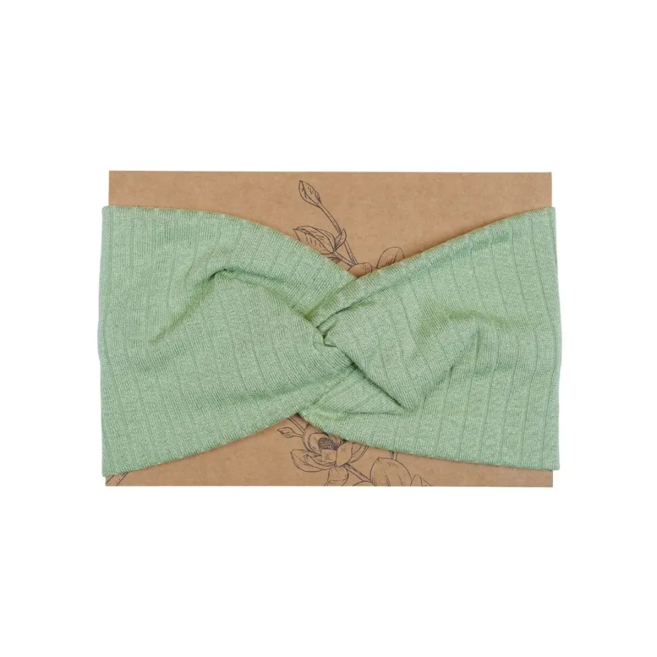 Moonflair SnugWrap Pistachio hårbånd pistacie ribbet
